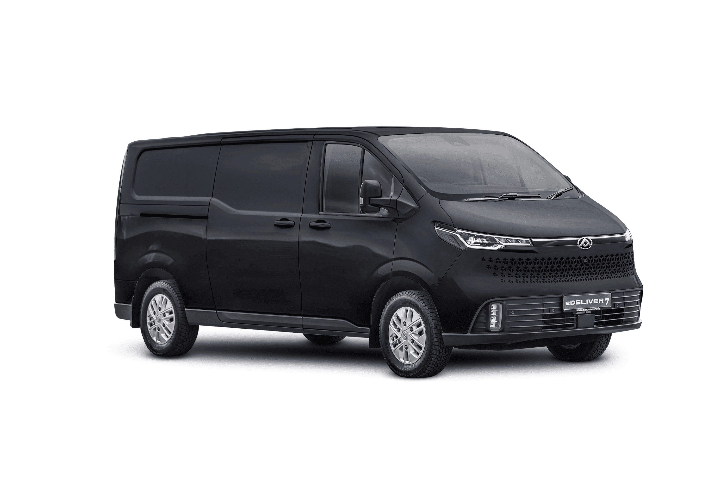 Maxus eDeliver7 PV Zwart stock photo transparant